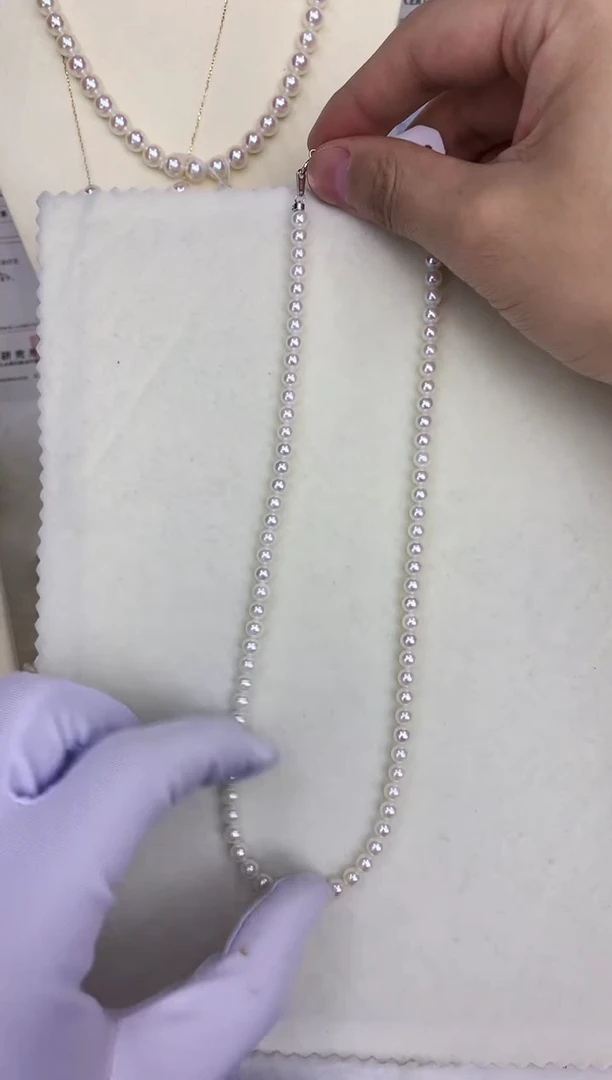 未镶嵌DA海水珍珠 串链 GD039 4.5-5