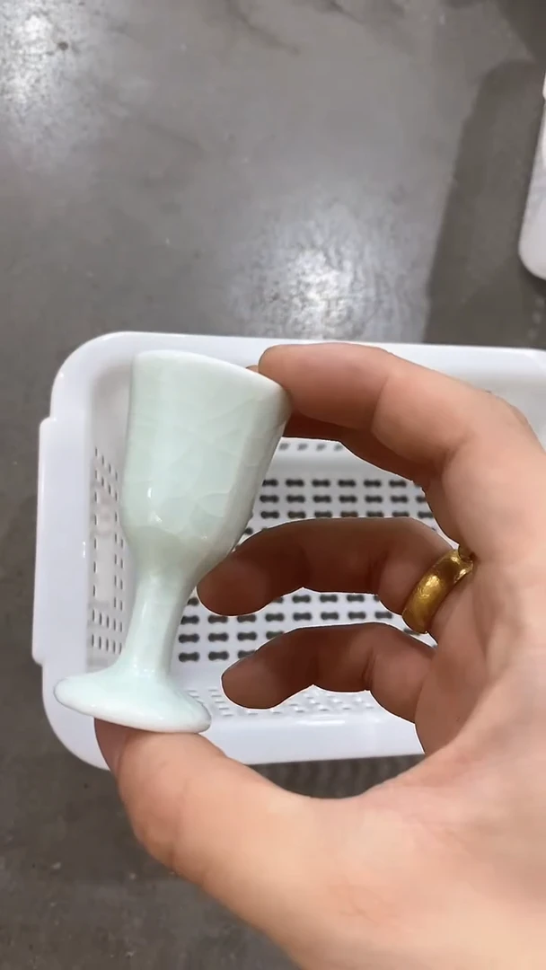 瓷片陶瓷茶器孤品15玉清