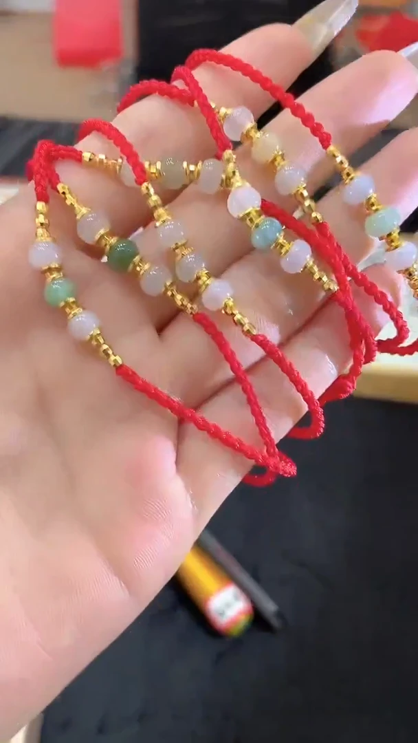 未镶嵌手绳翡翠CYX  006多样性发一