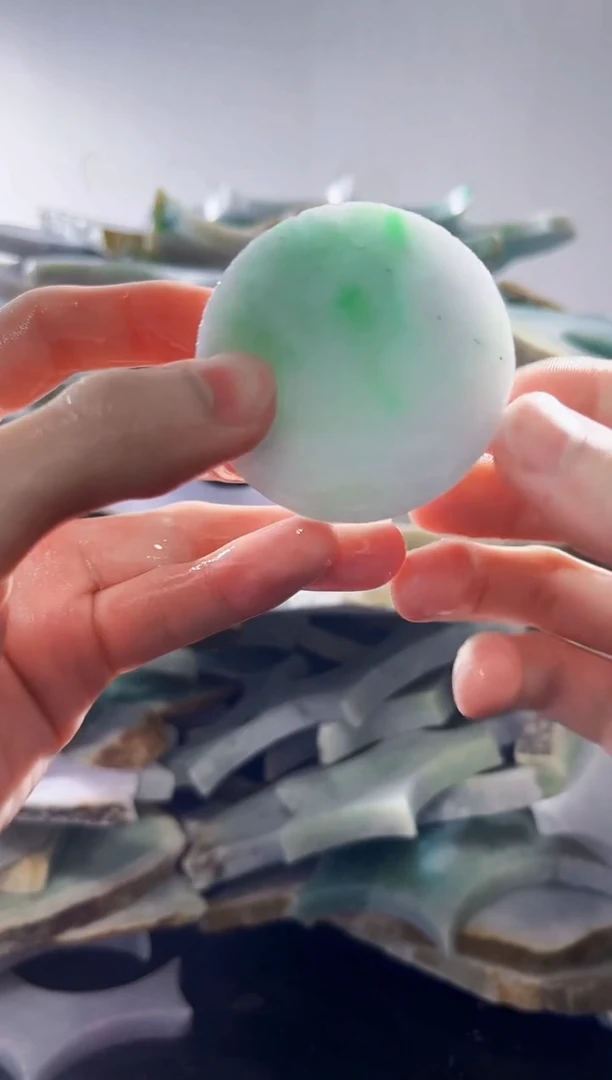 裸石翡翠缅甸翡翠A货文150