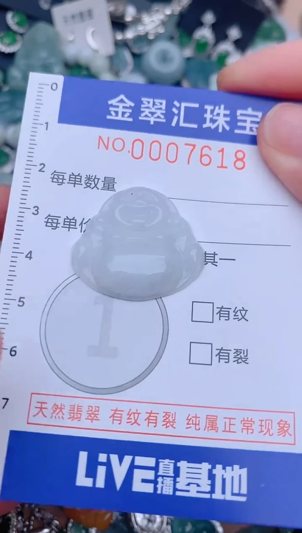 翡翠未镶嵌颈饰7618.......1