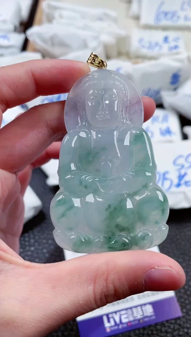 【闪购商品】翡翠颈饰18K金镶嵌00000735