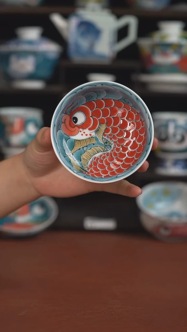 老师作品九鱼矮卢氏杯（微瑕福利 ）