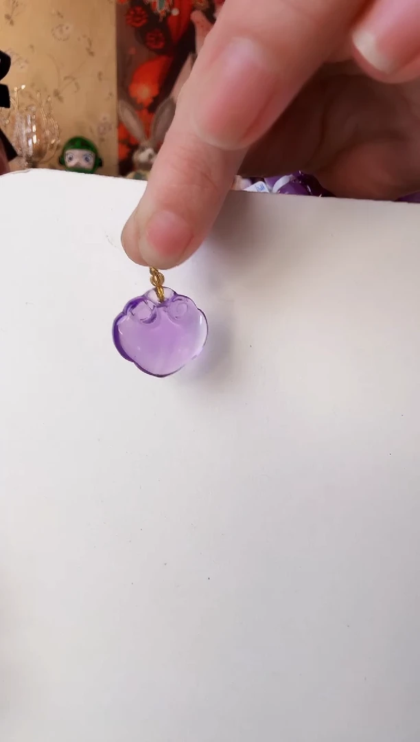 18K金镶嵌颈饰水晶嗒****漫挂饰