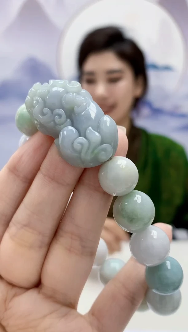 翡翠未镶嵌颈饰4829xx-JJ貔貅手串4