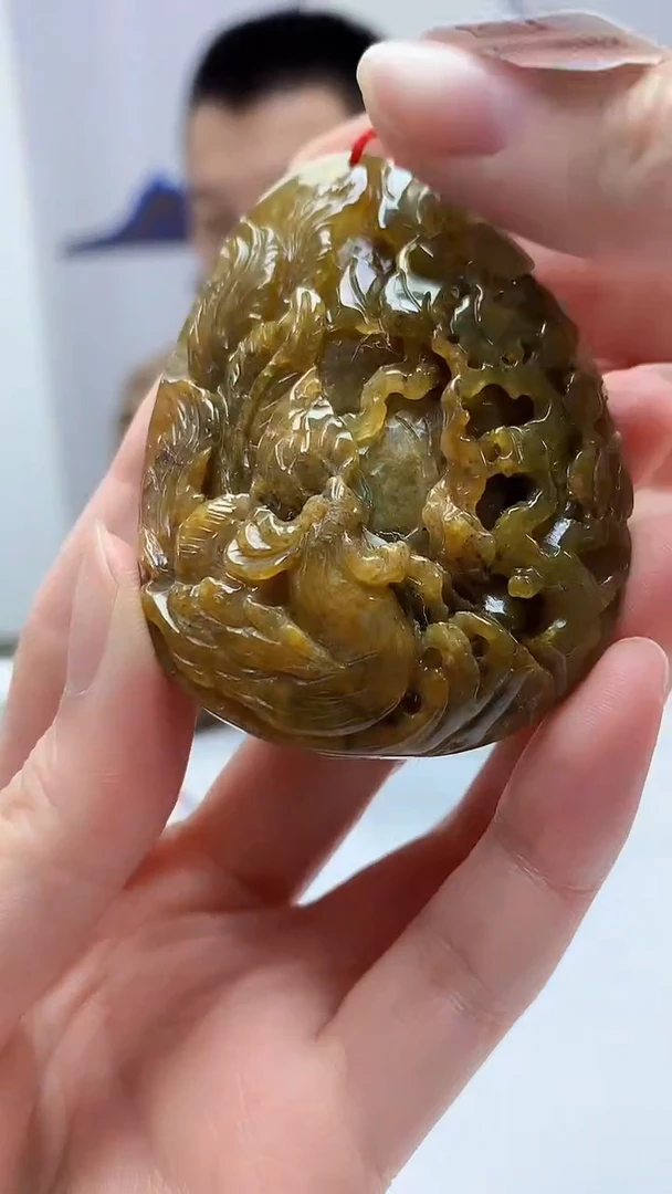 【闪购商品】定制翡翠未镶嵌4812zm-毛货挂件74