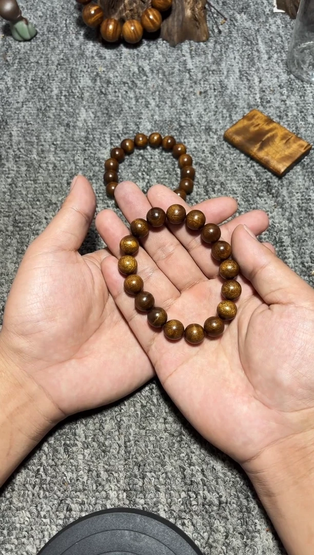 金丝楠手串/手链枯木老料1.2单圈46.8