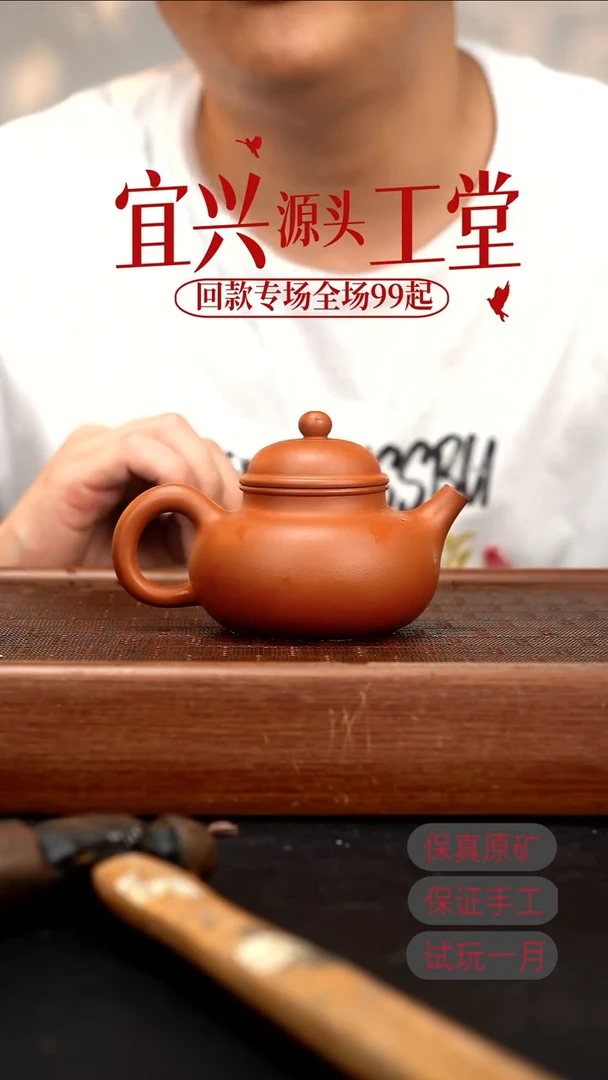 茶壶紫砂WH赵庄朱泥容天