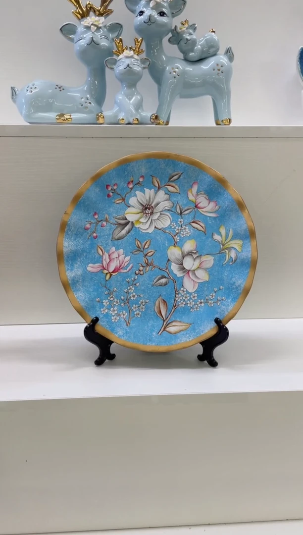 陶瓷玉兰花盘（053）