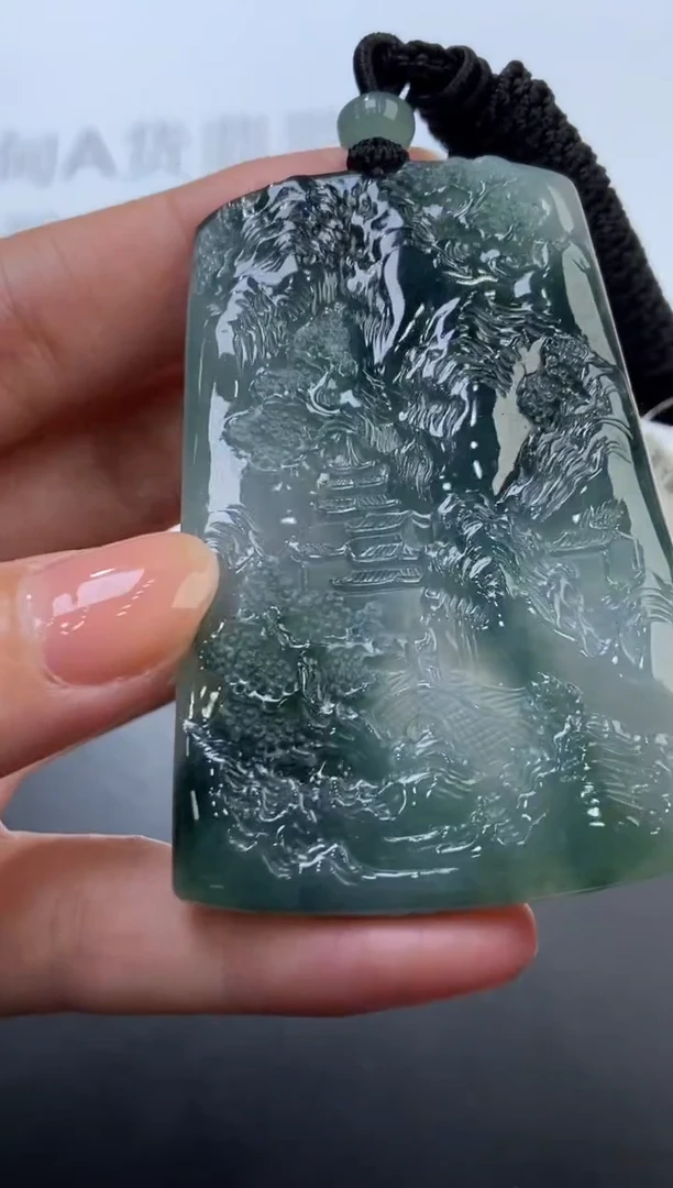 未镶嵌挂件翡翠372493  多人