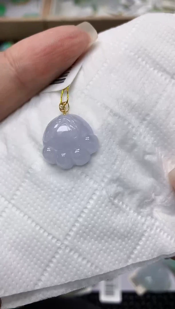 颈饰18K金镶嵌翡翠1111111111