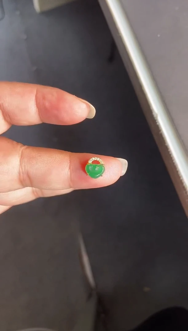 吊坠(不含链)银S925镶嵌翡翠1