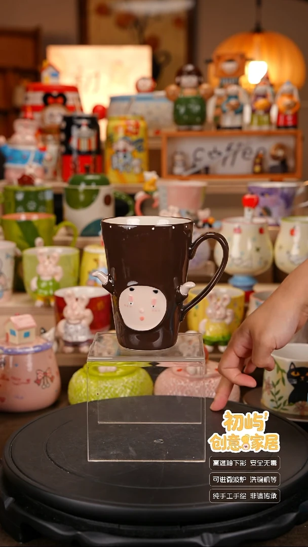 瓷初屿手工手绘陶瓷餐具健康釉下彩