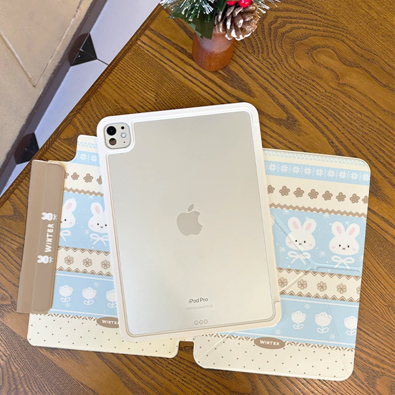 【费尔岛兔子】iPadpro11保护套苹果Air7全包4防摔壳5拆分笔袋mini6