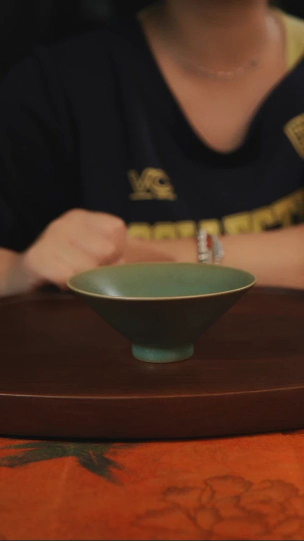 杯子老*志斗笠  柴烧全品一级 汝州原产地原矿仿古老釉
