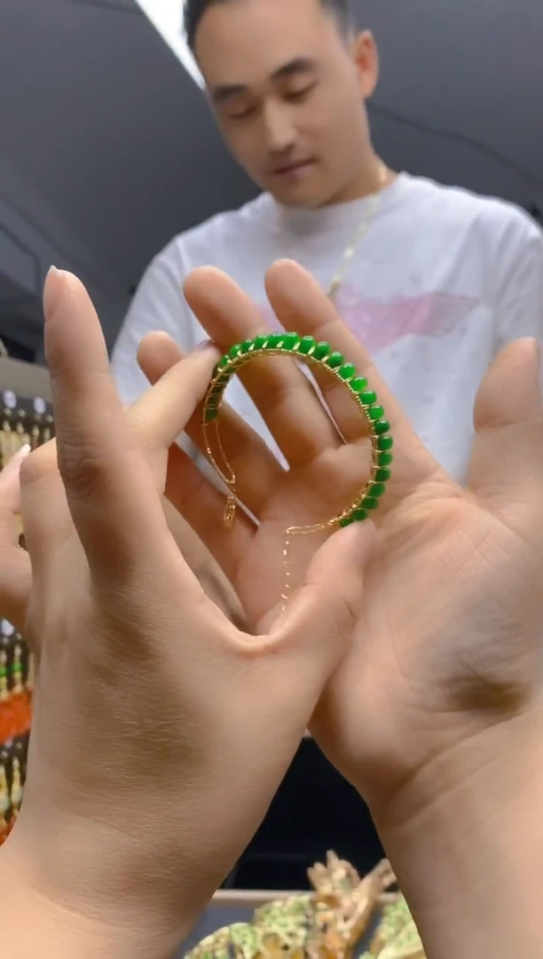 【闪购商品】翡翠耳饰合金0209翡翠手镯