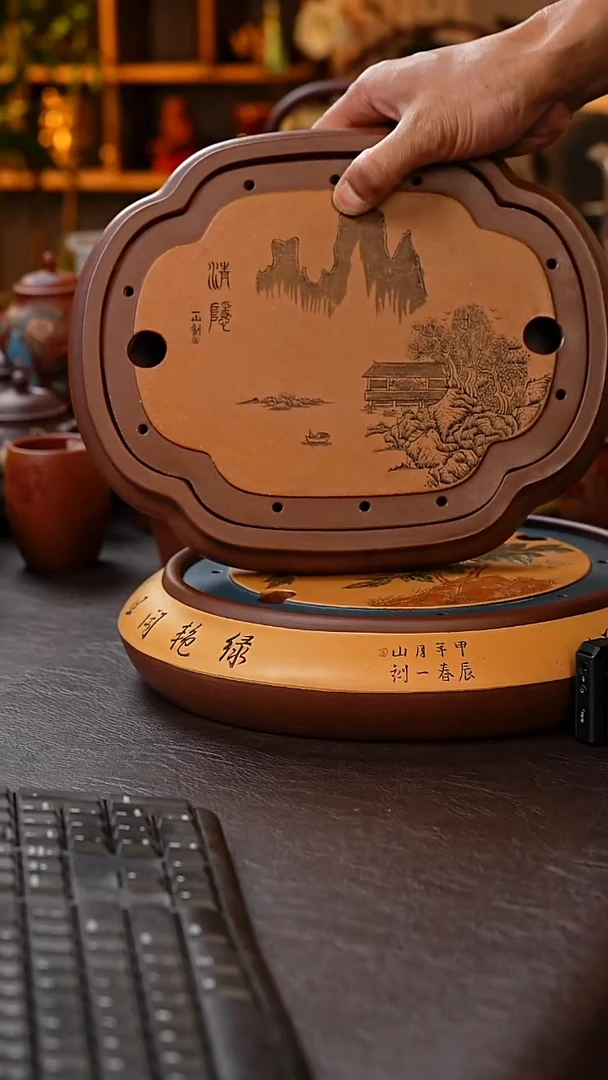 茶杯紫砂紫砂茶盘07