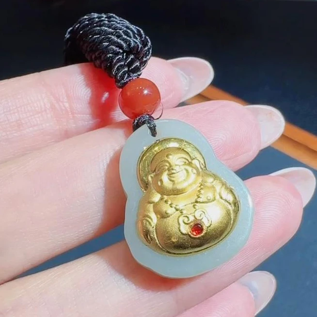 和田玉佛公吊坠-01
