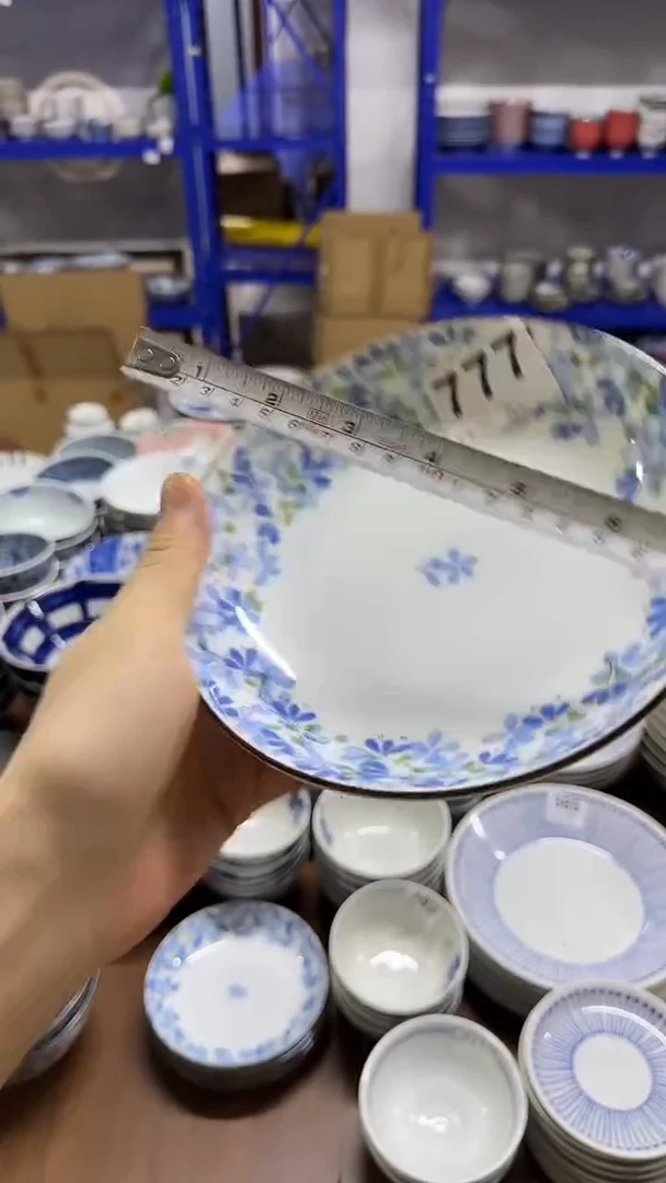 圆形日本进口陶瓷餐具  16.5厘米盘