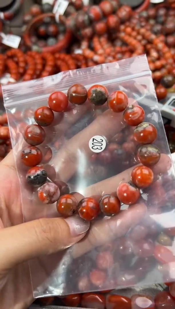 南红玛瑙手串未镶嵌11+