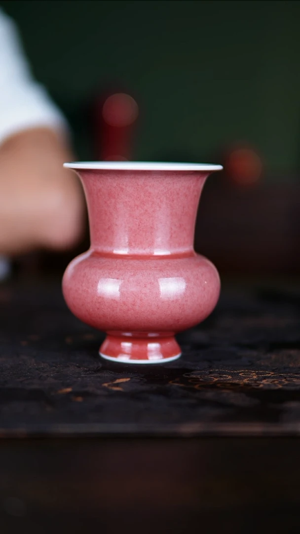 杯子景德镇纯手陶瓷豇豆红