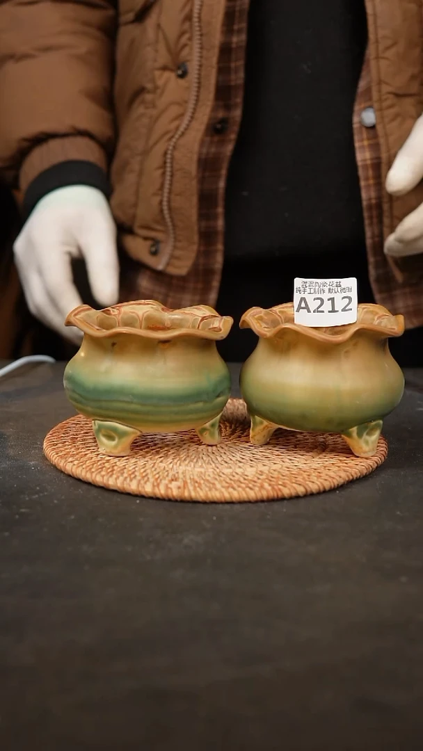 【闪购商品】瓷片212泥泥手工花盆