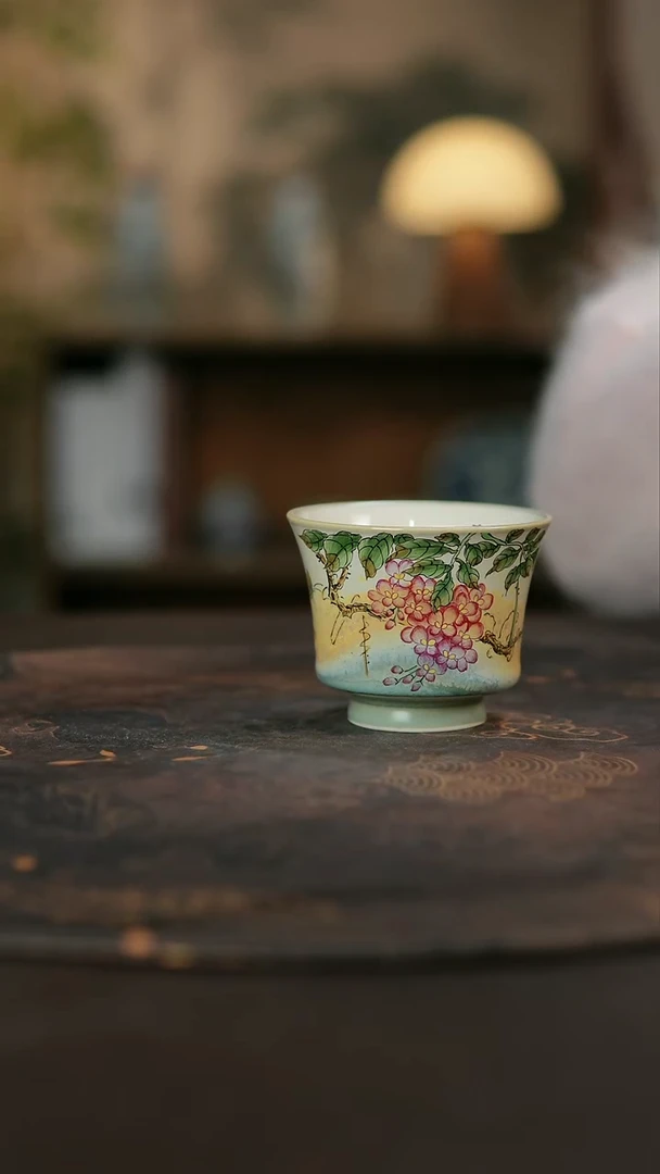 景德镇陶瓷杯碗柴烧多人