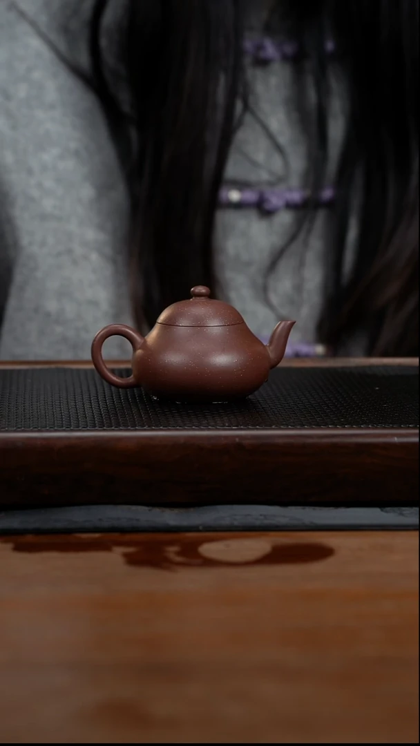 茶壶紫砂110cc黄龙山原矿星空泥矮梨13