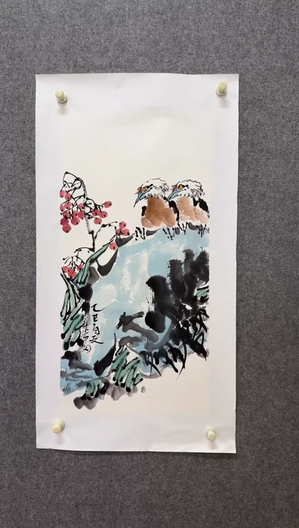 国画大雷老师手绘作品