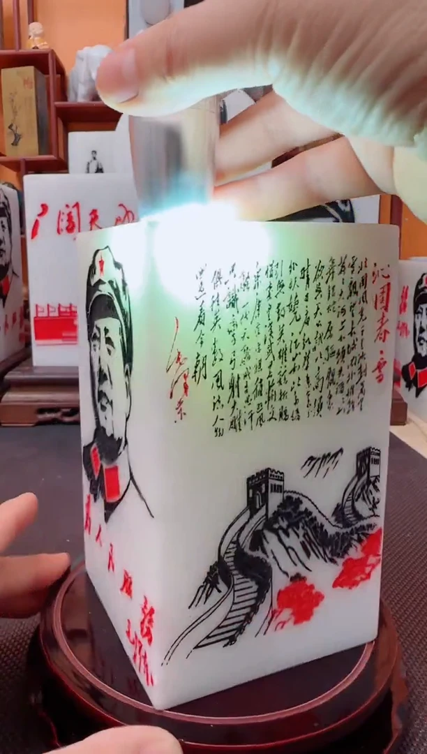 石材9×9×15精品汉白玉带底座