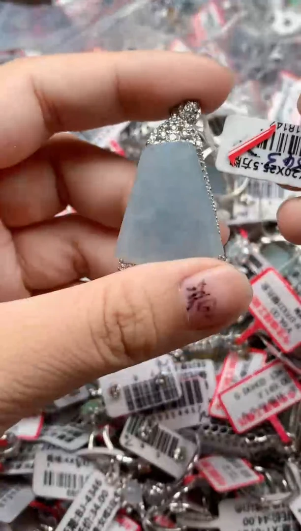 银S925镶嵌戒指翡翠天然A货缅甸翡翠