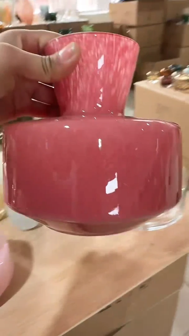 【闪购商品】玻璃西瓜红扁瓶