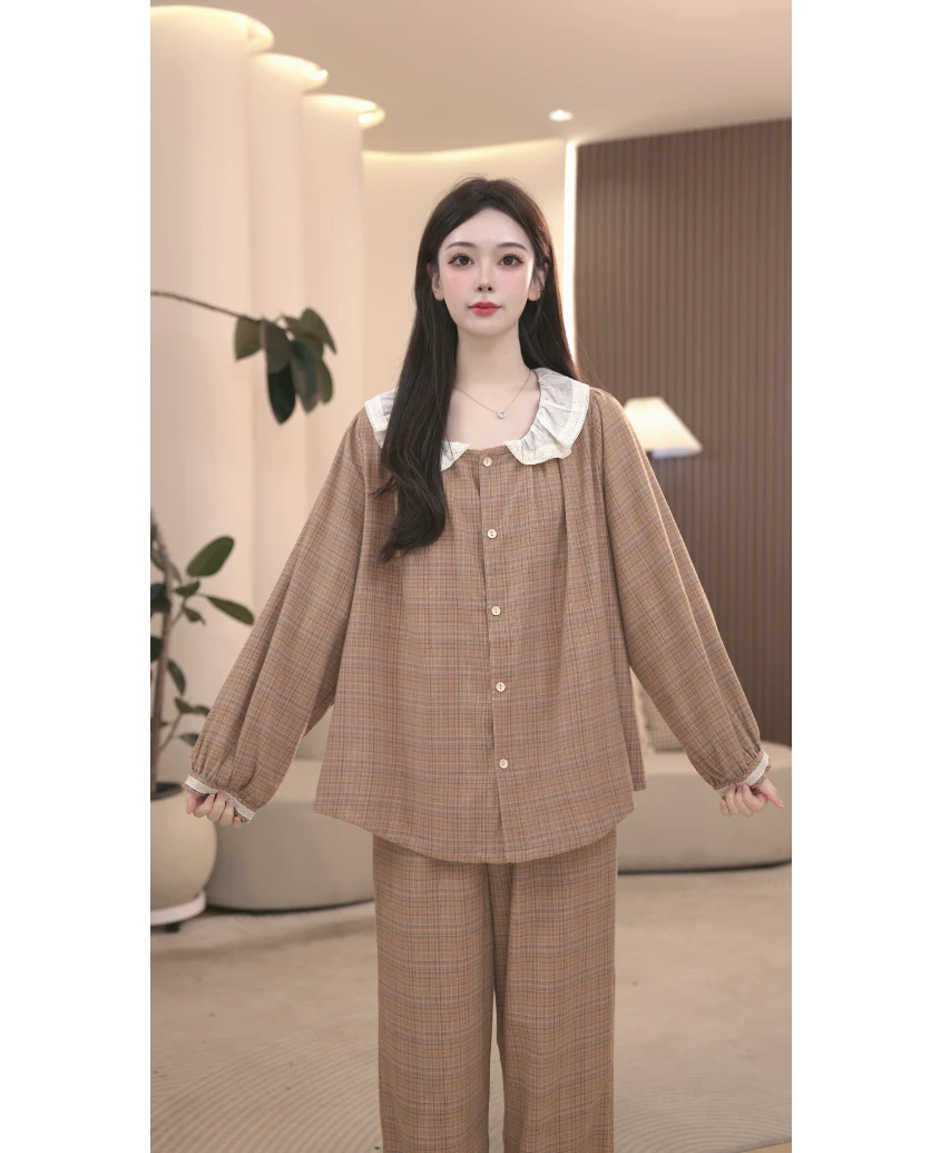 DM定制【徕卡棕】设计款家居服套装