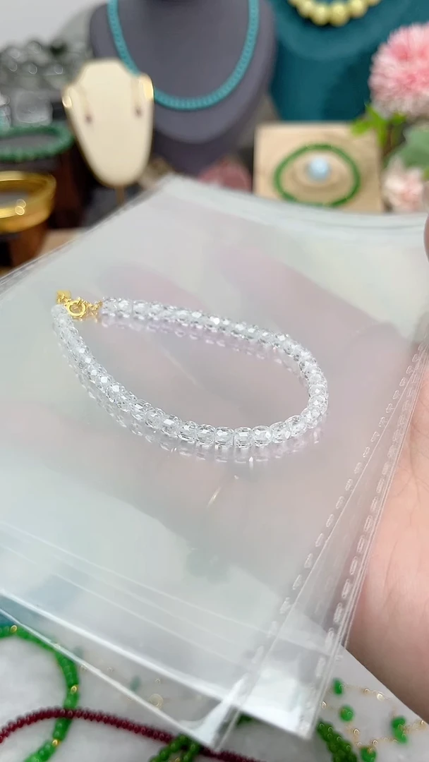 【闪购商品】锆石苏联钻手链银S925镶嵌白色45