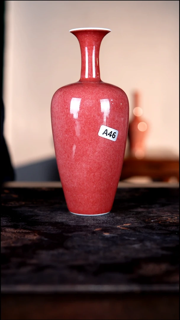 杯子白泥豇豆红陶瓷