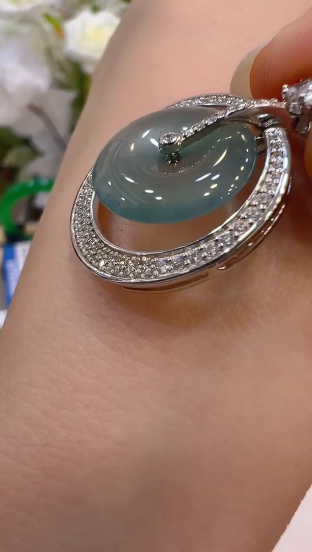 翡翠银S925镶嵌吊坠(不含链)多样性团购发一件