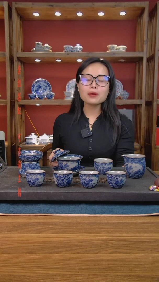 简装家用款8件套 老陶泥开片纹陶瓷茶具