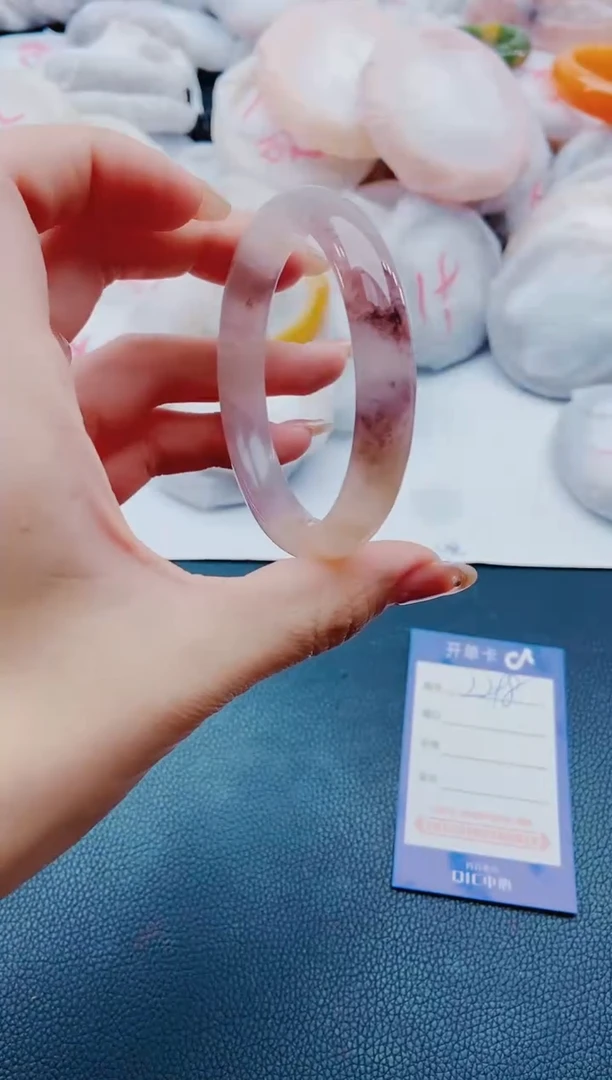 未镶嵌手镯石英质玉L298-56-57