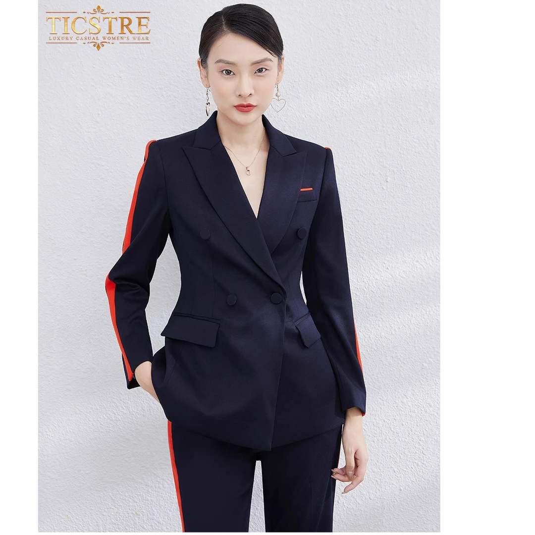 TICSTRE高端西装套装女气质西服外套商务总裁OL职业装秋季正装