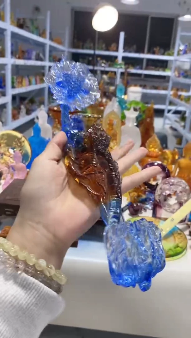 手工艺品琉璃470人生如意 古法琉璃 介意勿拍 不退不换