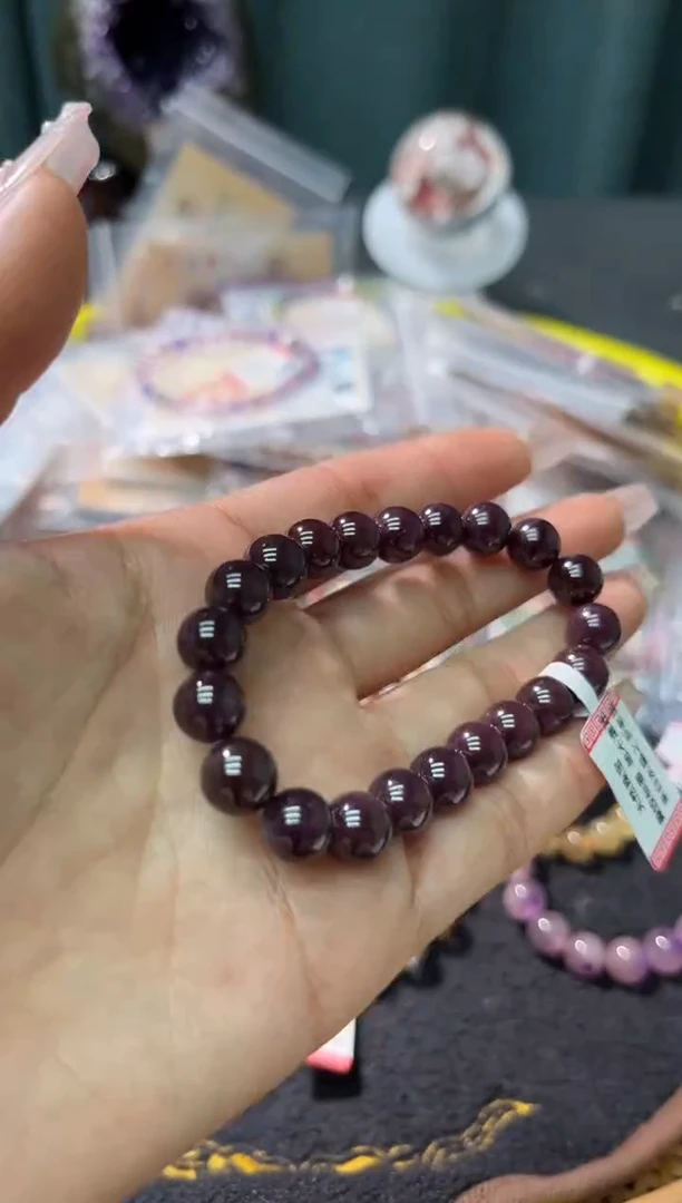 【闪购商品】石榴石（紫牙乌）手链未镶嵌33多样性发其一/8+