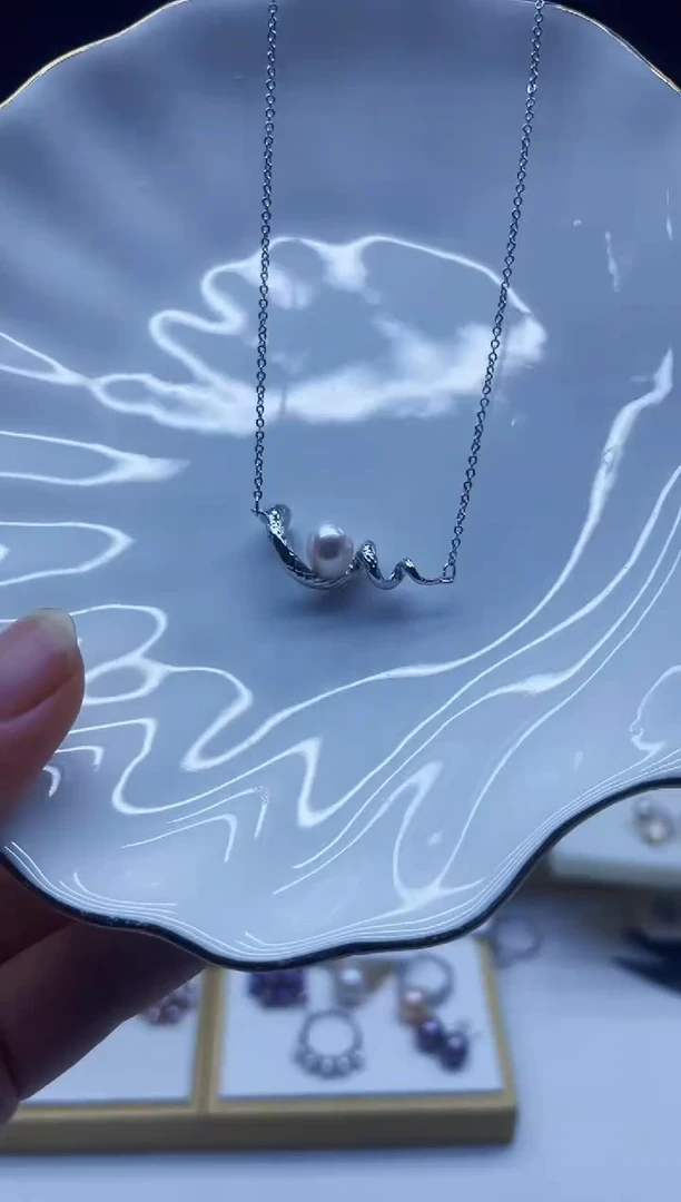 项链未镶嵌淡水珍珠项链多样性发其一