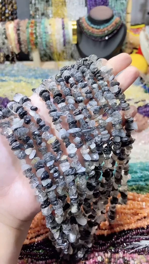 未镶嵌珠宝半成品水晶黑发晶