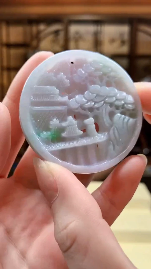 翡翠未镶嵌颈饰1085ry-jj挂件4