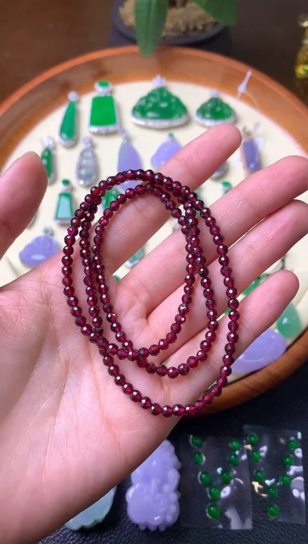 【闪购商品】石榴石手链未镶嵌项链