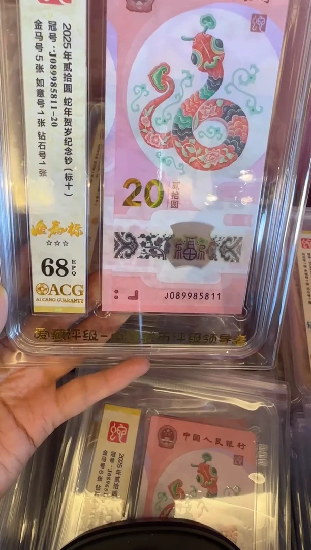 塑料2025  蛇钞爱藏标十  如图  啊啊啊