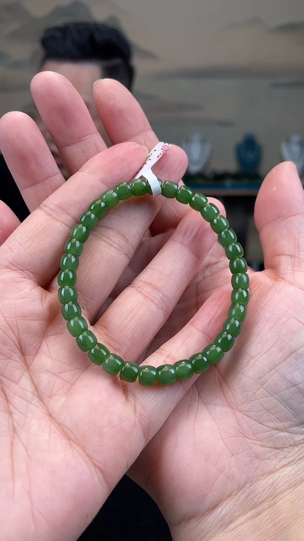 未镶嵌手串和田玉卡6直切