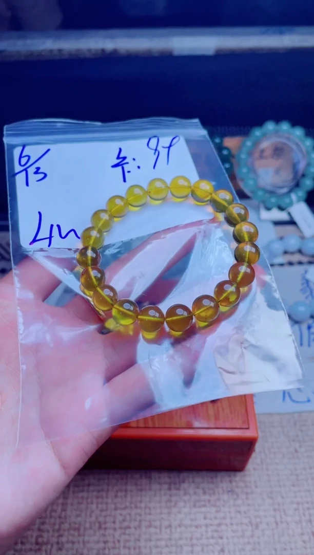 未镶嵌琥珀手链琥珀