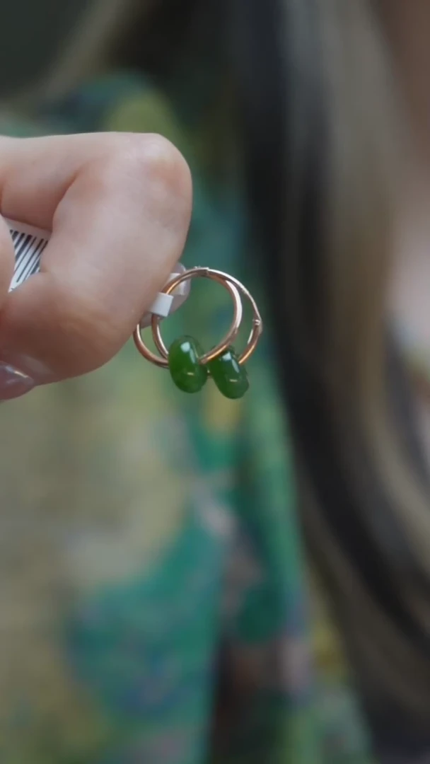 【闪购商品】和田玉耳饰未镶嵌H44