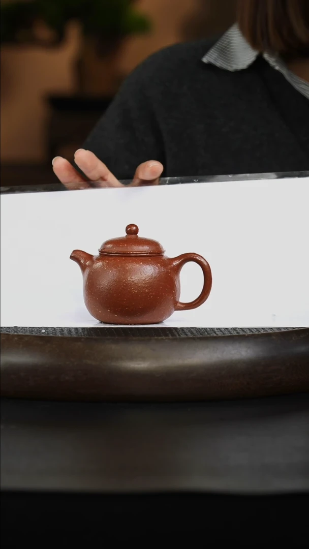 茶壶紫砂八目大红泥  匏尊
